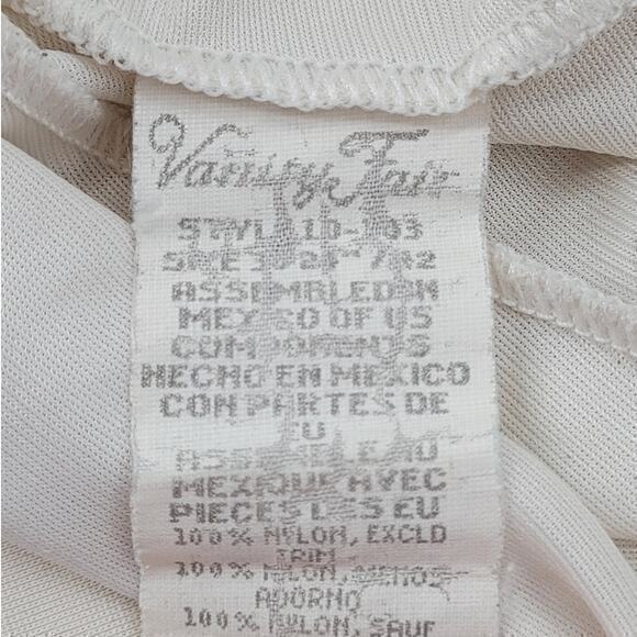 Vanity Fair Cream Lace Bodice Vintage Coquette Slip‎ Dress Size 40 - Picture 4 of 16